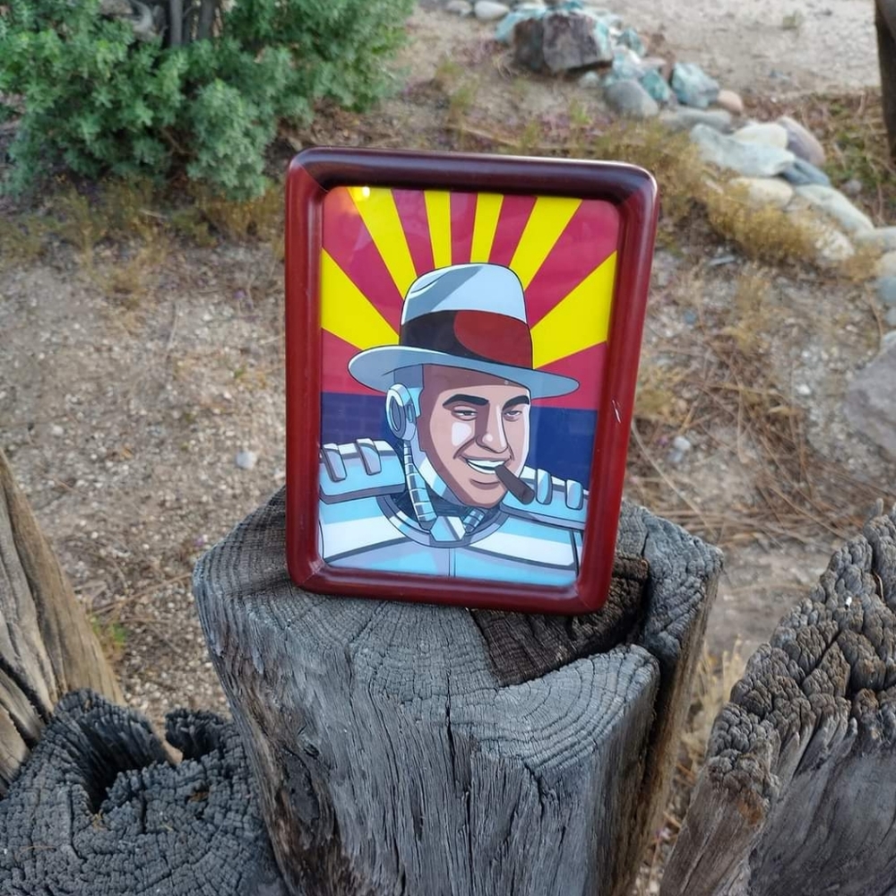 Al Capone Cyborg with Arizona flag